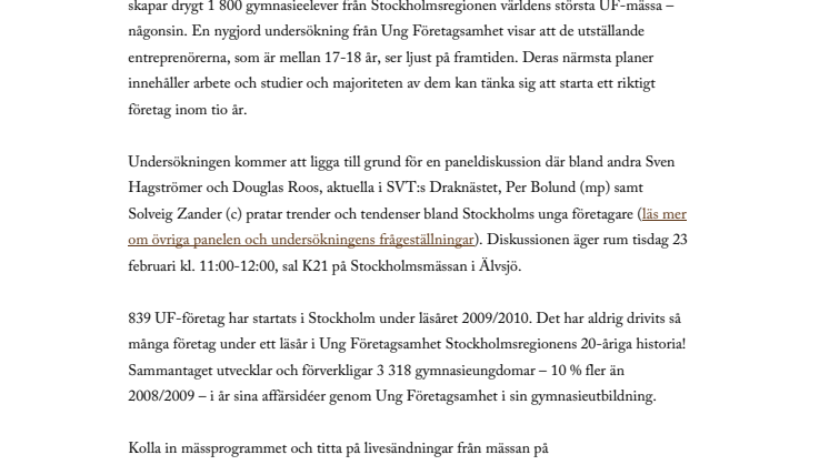 Stockholms unga företagare ser ljust på framtiden