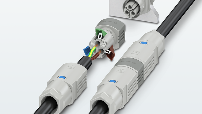 Tool-free power distribution with a pluggable installation system