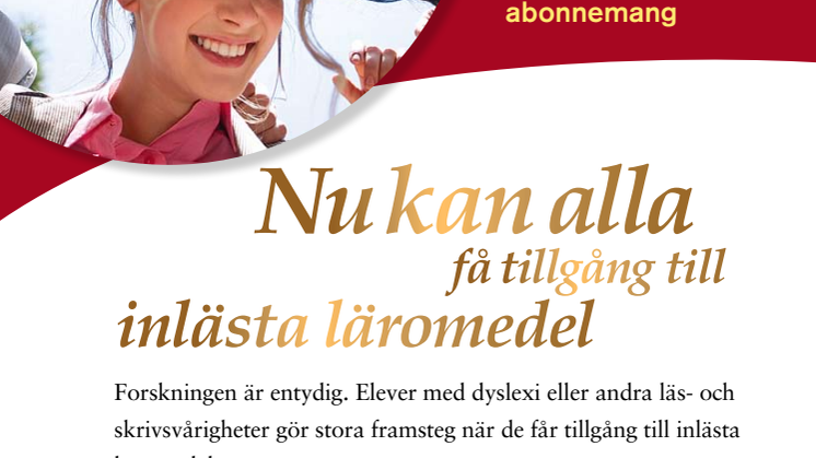Inlästa läromedel - nu som abonnemang