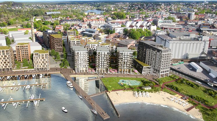 Verket brygge prosjektet har fått en meget god start på salget. I løpet av de første to ukene er det solgt 29 leiligheter. Eve Images