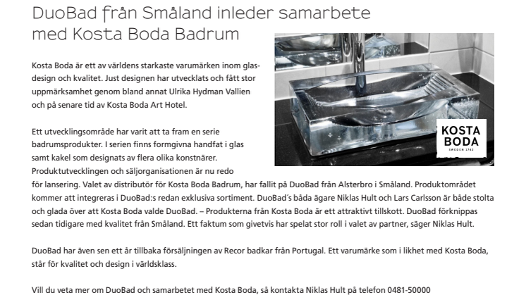 KostaBoda valde DuoBad