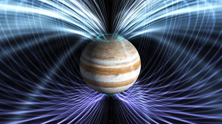 Jupiters magnetosfär (Bild: NASA)