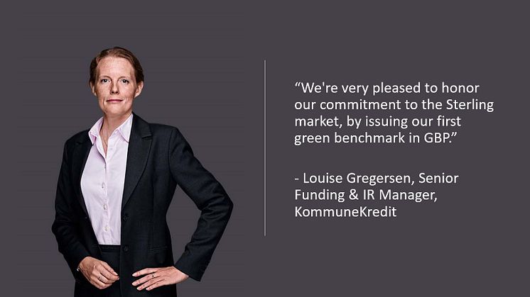 KommuneKredit launches first Green Bond in Sterling market