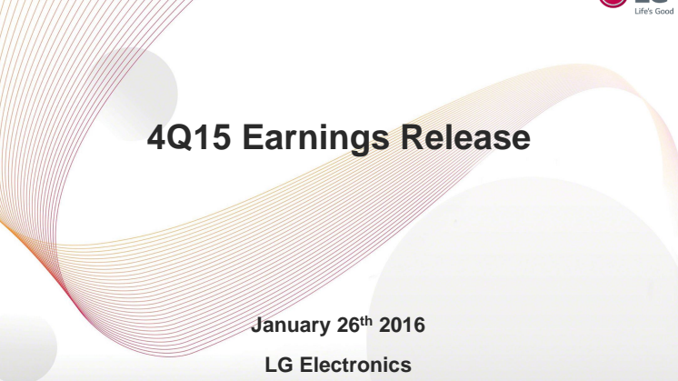 LG ANNOUNCES FOURTH-QUARTER AND  FULL-YEAR 2015 FINANCIAL RESULTS 