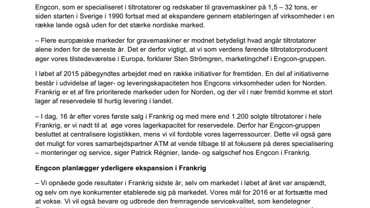 Engcon åbner nyt kontor og ansætter flere i Frankrig 