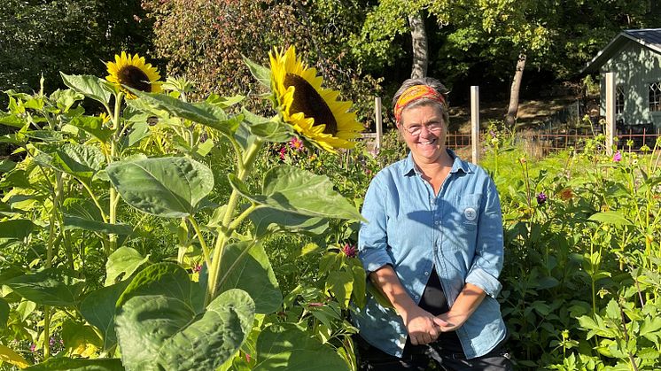 Trädgårdsmästare Marina Rydberg. Foto: PEW