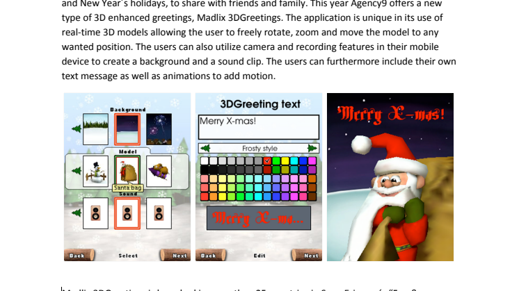 Christmas and New Year's holiday cards  - this year in real-time 3D