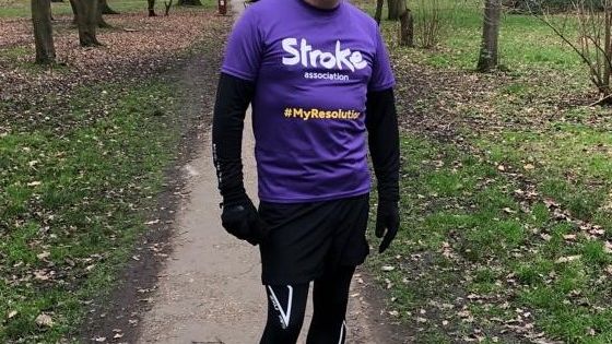 ​Local stroke survivor marks a milestone in his recovery with the Stroke Association