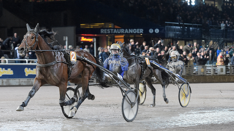Nurmos seger i Svenskt Travoaks med Adriatica följdes upp med Fame And Glory i Kriteriet.  Foto: TR Bild