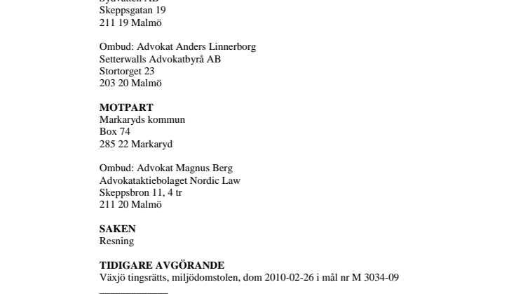 Motivering saknas i beslut om resning