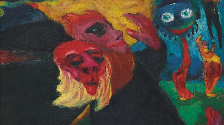 Emil Nolde: Seltsame Wanderer, 1923 © Nolde Stiftung Seebüll, Foto: Fotowerkstatt Elke Walford und Dirk Dunkelberg