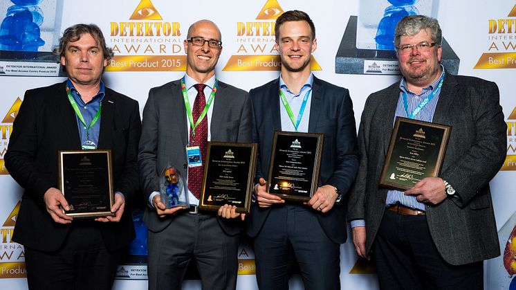 Utmärkelse till ASSA ABLOY på Detektor International Award 2015