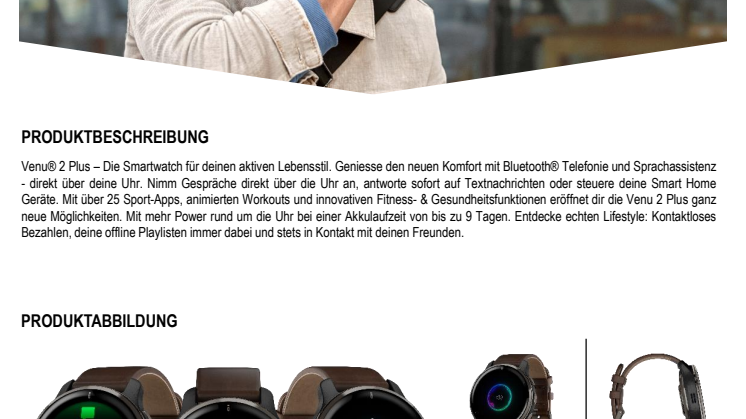 Datenblatt Venu 2 Plus UH