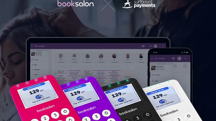 Surfboard Payments och booksalon ingår ett partneravtal för att forma framtidens betalningslösningar i skönhetsbranschen