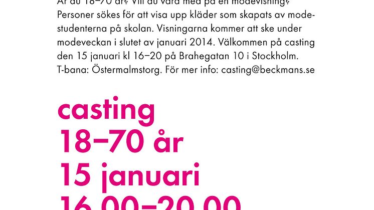 Casting 18-70 år