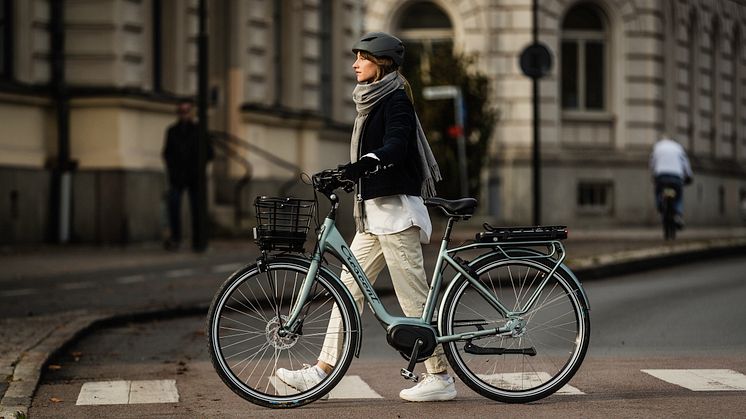 Crescents nya uppkopplade smartcykel Ellie med ABS-bromsar och egen app.