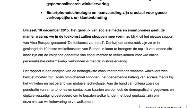 Hoe de Europese landen zich voorbereiden aan de toekomstige shopping tendensen en om de kloof tussen online en offline retail te overbruggen