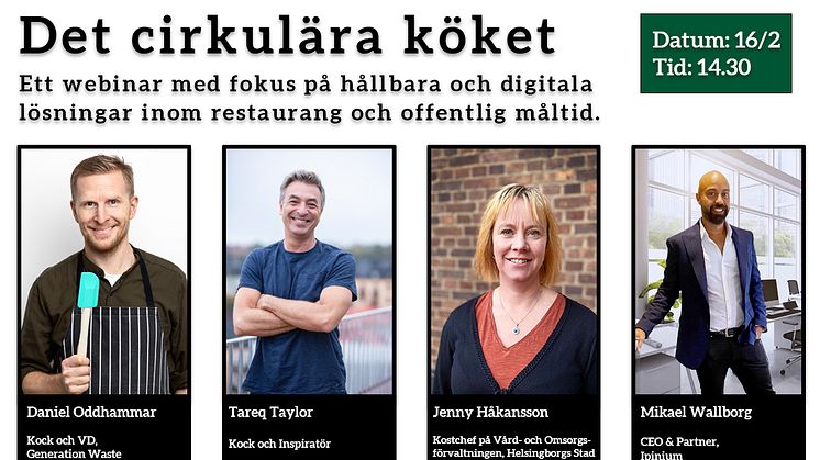 Generation Waste bjuder in till "Det cirkulära köket" med smarta kockar