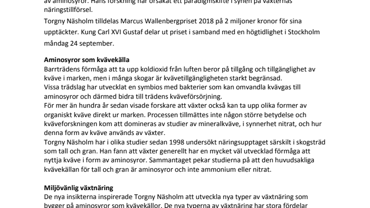 Belönas för upptäckten  av miljövänlig växtnäring