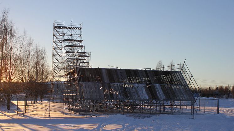 Luleå Big Airs ramp blir i år 22 meter hög.