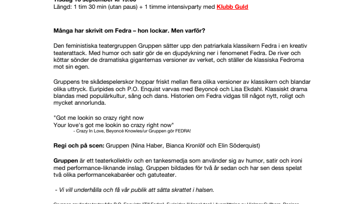 Gruppen gör FEDRA! [Gruppen] 
