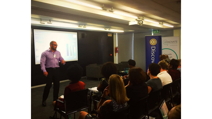 Dr Ryan Noach speaking on the use of technology to drive medical innovation