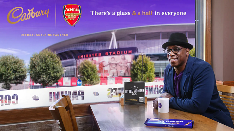 We're proud to announce our partnership with Arsenal, supporting community workers & local businesses, incl. fan fave the Little Wonder Café. We're donating 500 meals to AFCCommunity & Arsenal legend & Cadbury ambassador Ian Wright helped us