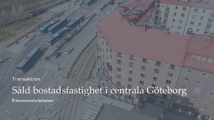 Kommersiella Fastigheter förmedlar flerbostadsfastighet med fint, centralt hörnläge i centrala Göteborg