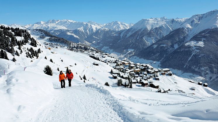Winterwandern über Riederalp (Wallis)