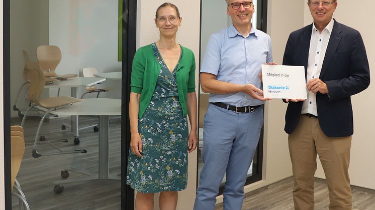 Prof. Dr. Susanne Gerner, Maik Dietrich-Gibhardt und Carsten Tag (von links) beim Besuch des Vorstandsvorsitzenden der Diakonie Hessen bei der Hephata Diakonie in Schwalmstadt-Treysa. (Foto: Melanie Schmitt)