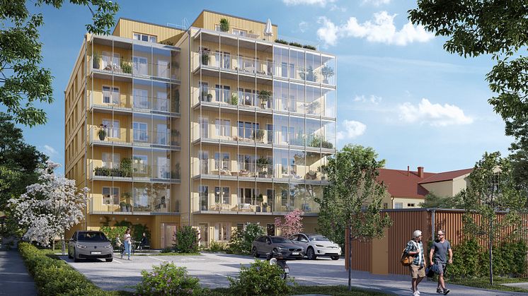 Byggstart för Brf Opalen i Växjö – 25 nya bostadsrätter på populära Öster