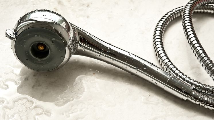 Vattensparande dusch, energisnålt och hygieniskt.