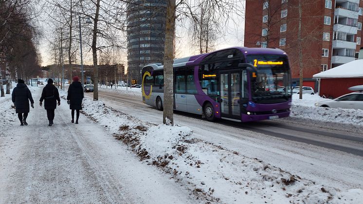 Rekordstart på året för Piteå Stadsbuss! Foto: Piteå kommun