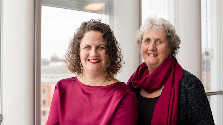 Redaktørane Kristin Storrusten og Ingunn Hamram