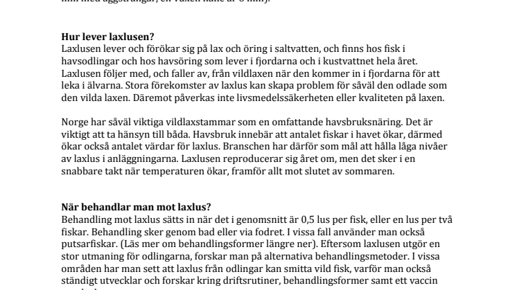 Fakta om laxlus