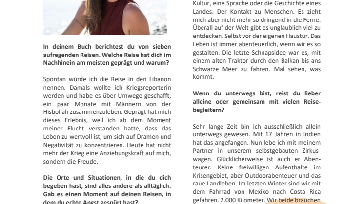 Interview: Geraldine Schüle über "Grenzenlos leben"