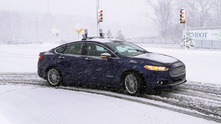 A Ford az iparágban elsőként teszteli önjáró autóit havas utakon, tovább gyorsítva ezzel fejlesztési programját