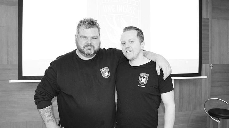 Ung inlåsts projektledare Jonas Klinteberg och Olle Eriksson