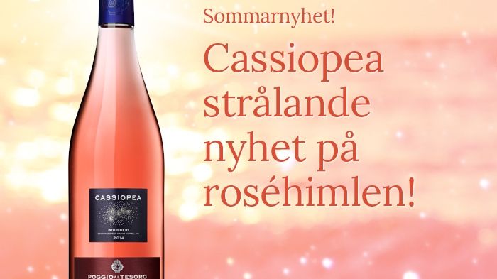 Cassiopea – strålande ny stjärna på roséhimlen!