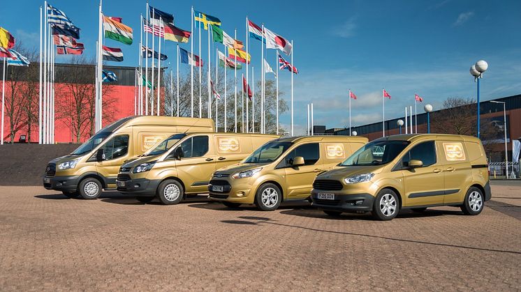 Ford Transit mallisto juhla-asussaan