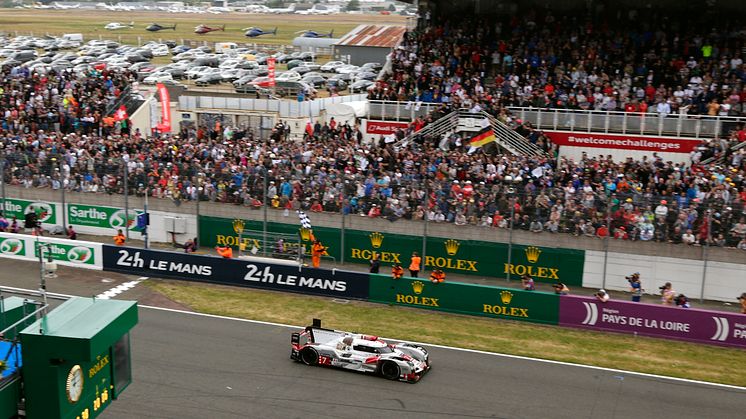 Audi #7 med Benoît Tréluyer, Marcel Fässler og André Lotterer sluttede på en flot tredjeplads ved Le Mans 2015