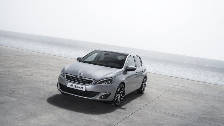 Nya Peugeot 308 med sina rena linjer och eleganta design