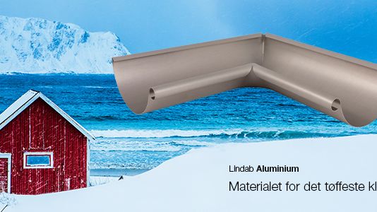 Lindab lanserer takrenner i aluminium