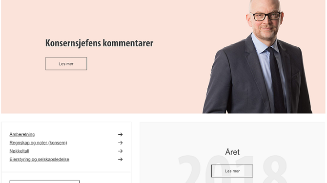 Årsrapport 2018 tilgjengelig på hjemmesiden