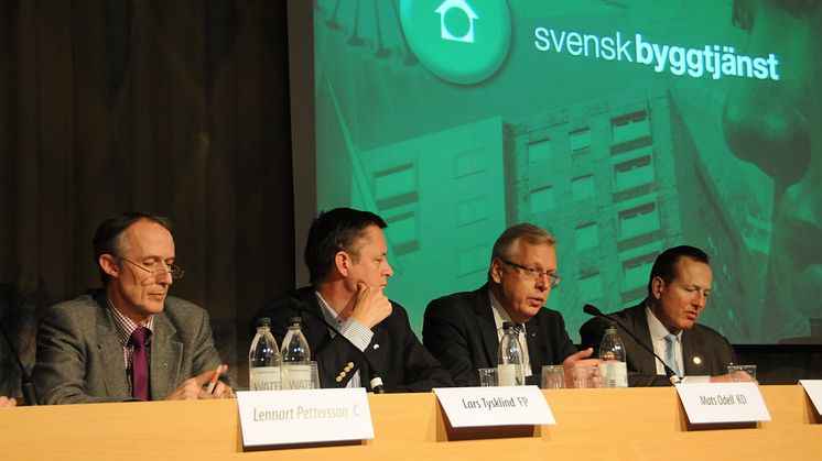 Byggpolitisk debatt Nordbygg 23/3 Alliansen