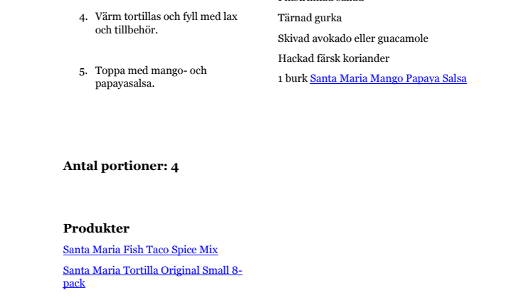 Fish Taco recept