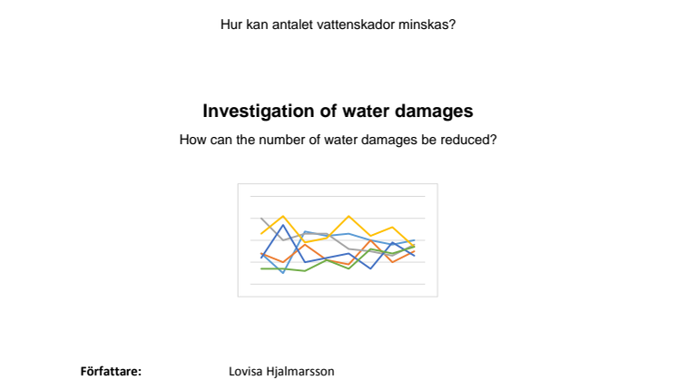 Examensarbete Vattenskadetrender