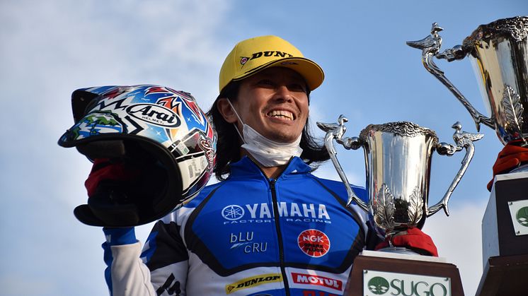 2位表彰台を獲得した#3黒山健一（TYS250Fi）