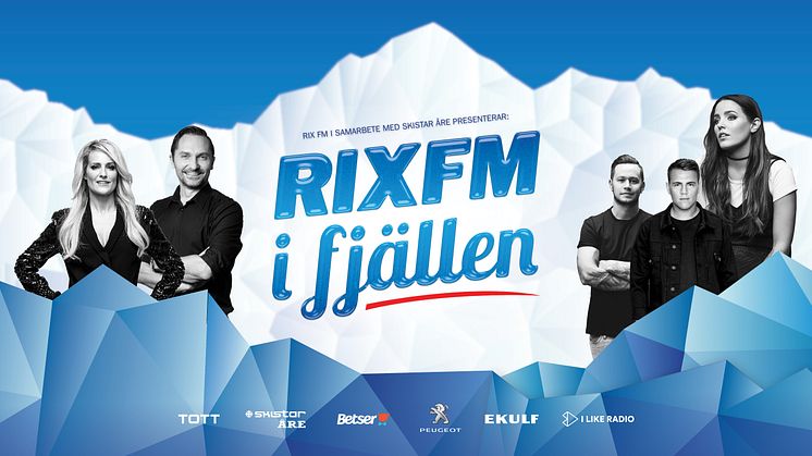Vårvintern i Åre inleds tillsammans med RIX FM – skidfest med Sveriges artistelit