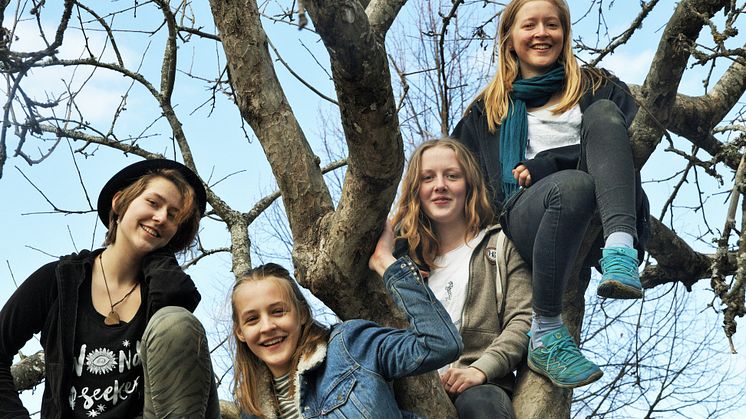 Yonna Mosmann, Hanna Andrén, Tuva Bergstad och Amba Montelius